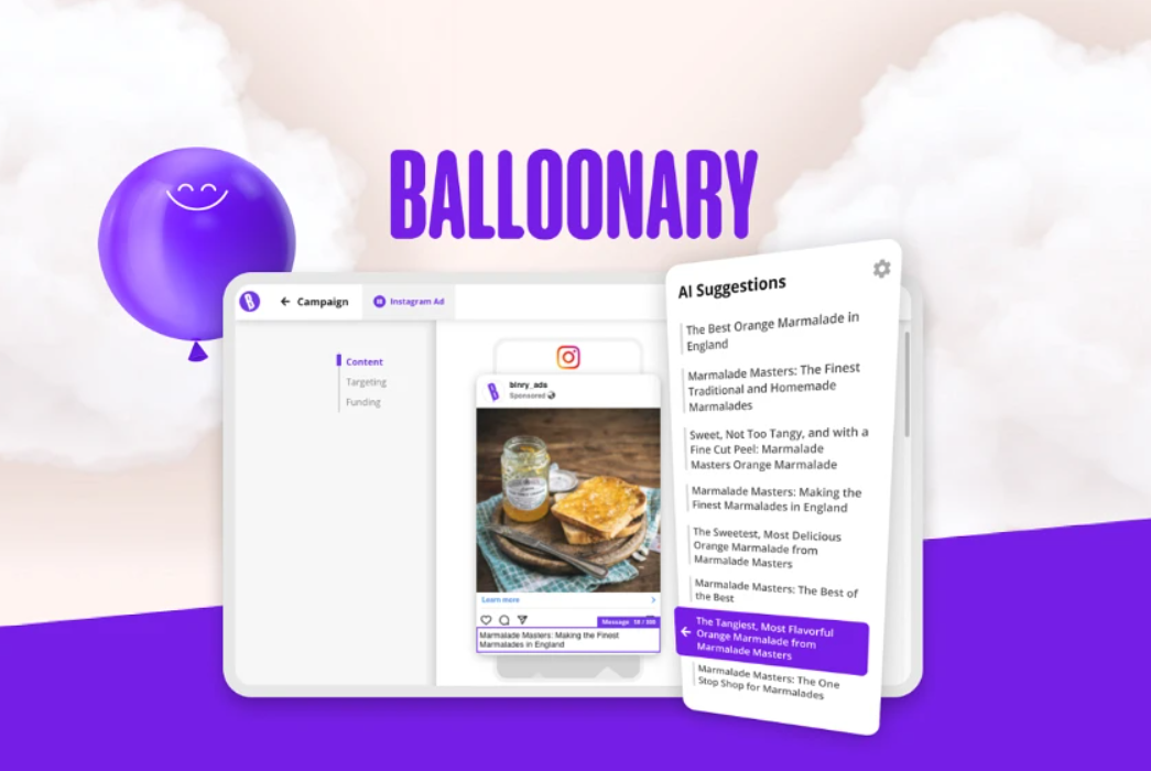 Balloonary Lifetime Appsumo Deal for $69