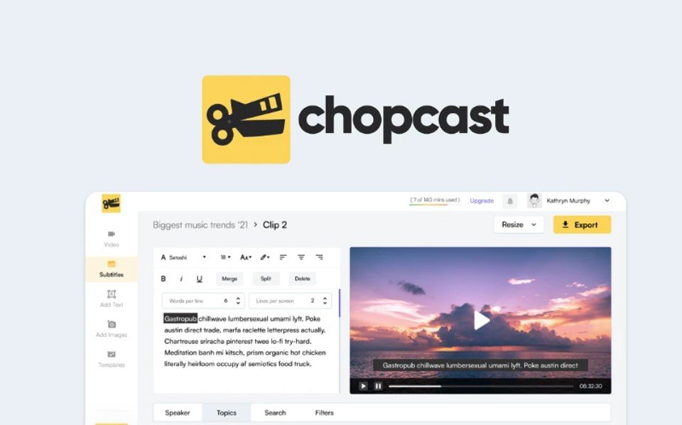 Buy Chopcast Lifetime Deal for $69: Appsumo Black Friday Deals 2022